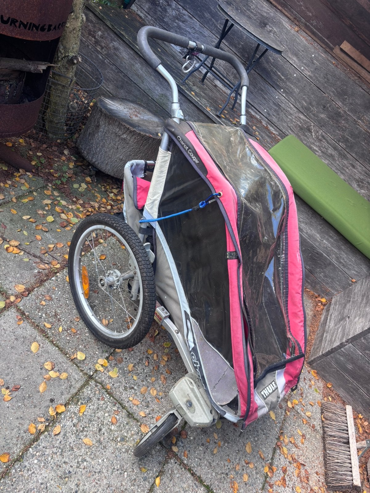 Thule chariot 1p + hardloopwiel. opknapper, Ophalen, Gebruikt, Kinderkar, Minder dan 20 kg