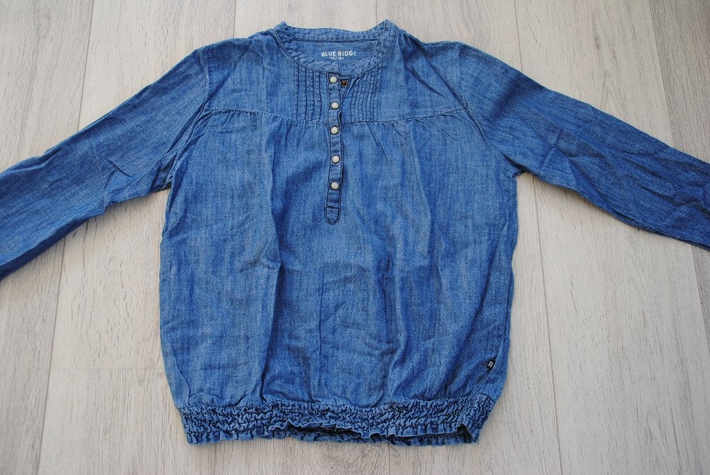 Spijkerblouse WE, meisje, mt. 158, Meisje, Overhemd of Blouse, Ophalen of Verzenden, Zo goed als nieuw
