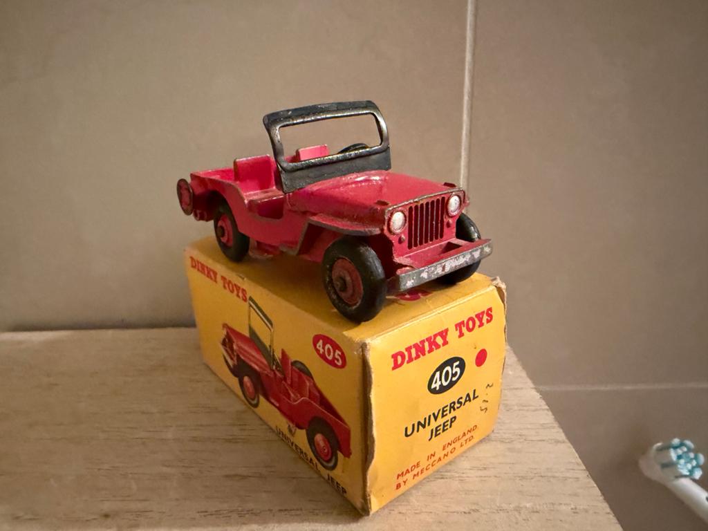 Dinky Toys Jeep 1/43 - Nette, licht bespeelde staat, F, Auto, Dinky Toys, Ophalen of Verzenden