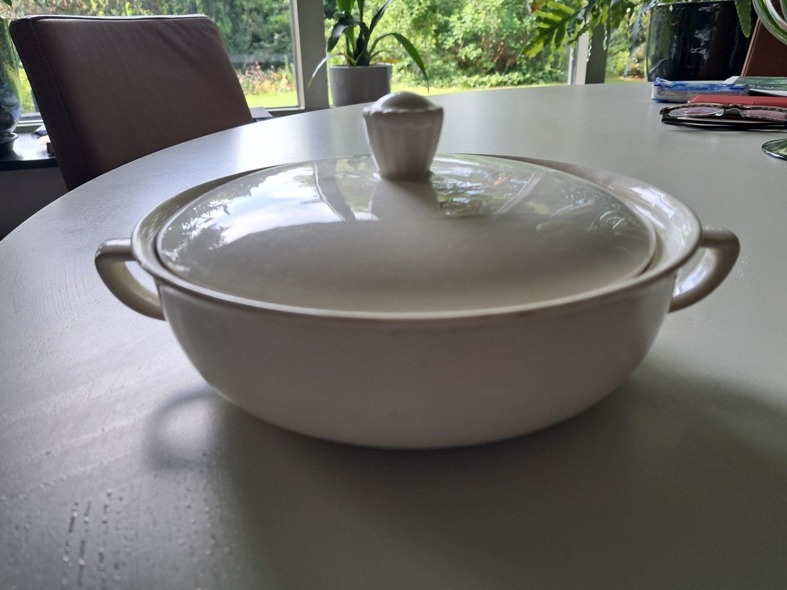 Petrus Regout schaaltje met deksel creamware, Ophalen of Verzenden
