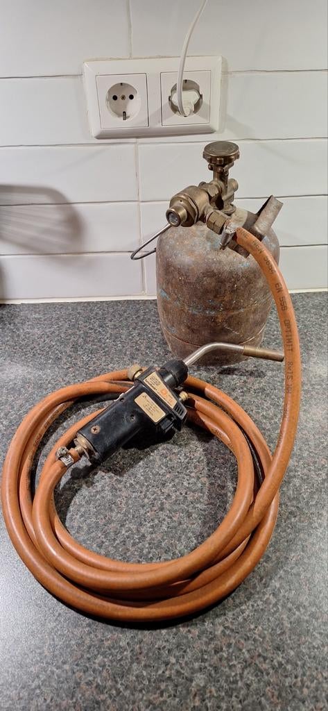 TurboTorch TL-44 brander met gasfles, Ophalen of Verzenden, Gebruikt, Minder dan 150 ampère, Overige typen