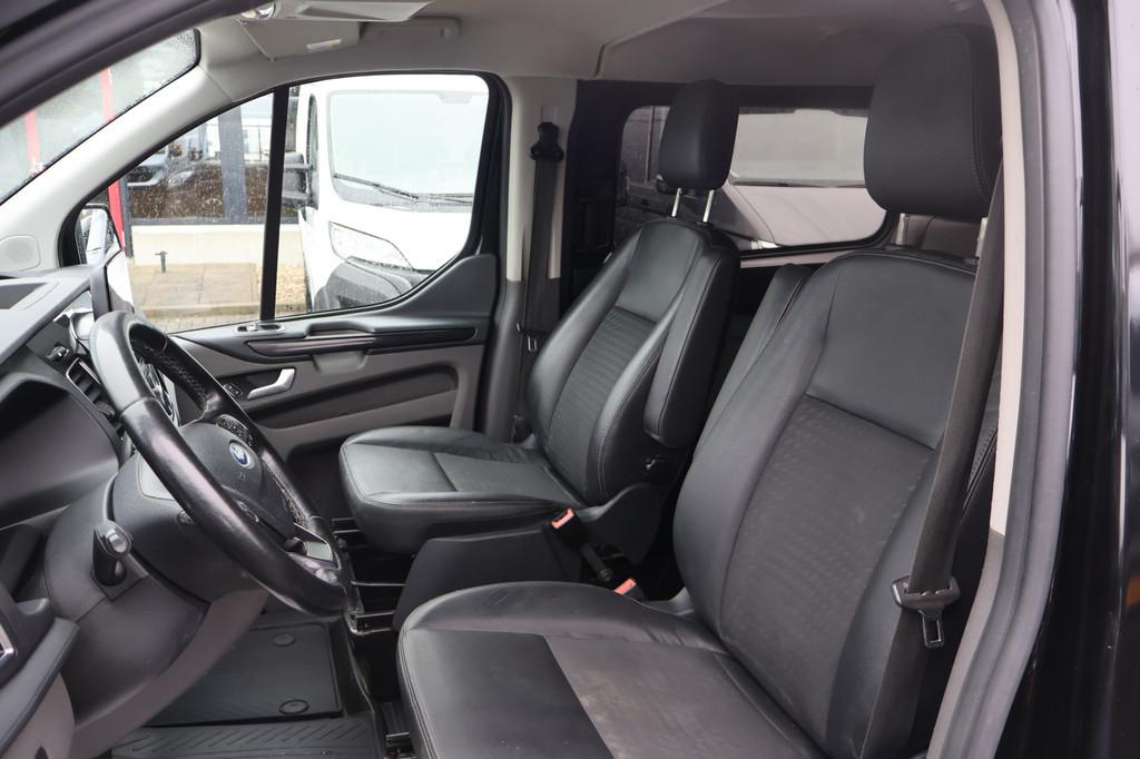 Ford Transit Custom 2.0 TDCI 185pk L2 H1 Sport DC Automaat, Auto's, Bestelauto's, Euro 6, 4 cilinders, 1850 kg, Leder en Stof
