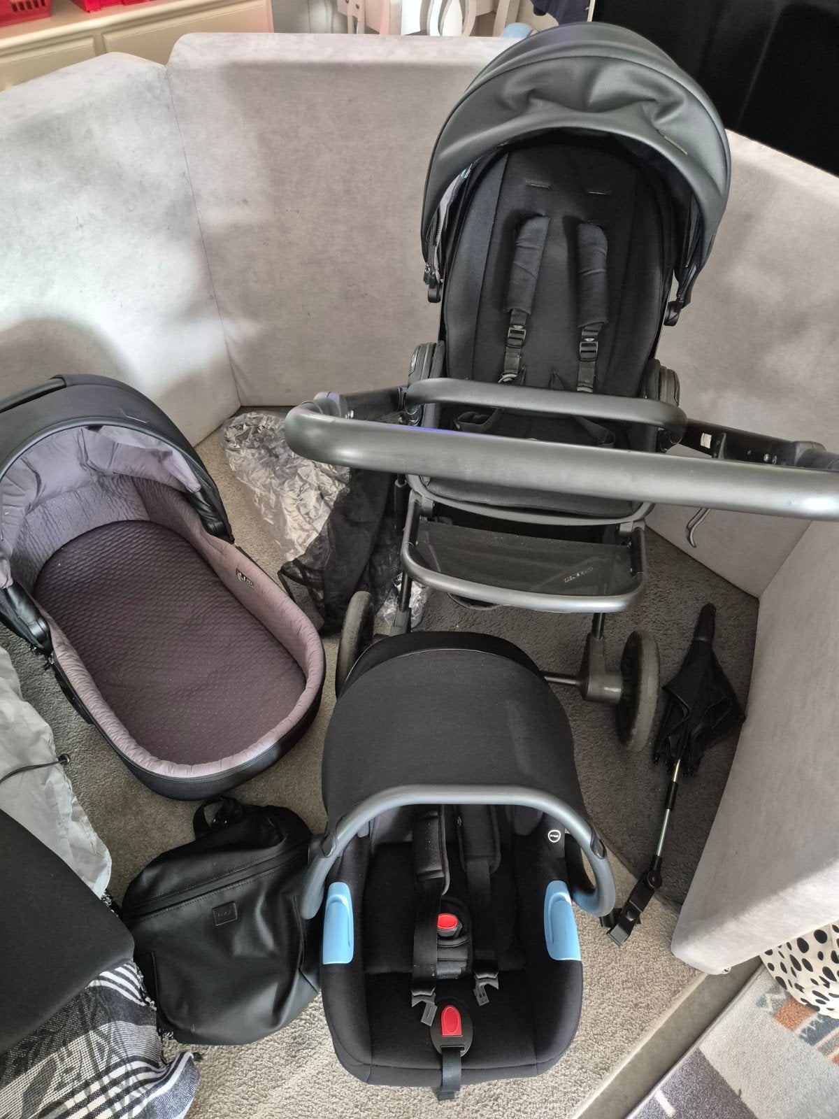 Anex e/type combiwagen 3-in-1 met autostoel en accessoires, Ophalen, Gebruikt, Overige merken