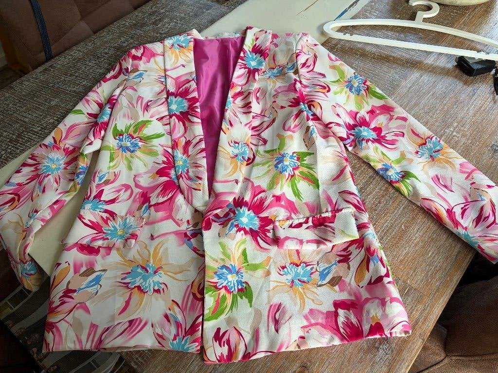 Blazer gebloemd, Overige kleuren, ?, Zo goed als nieuw, Jasje