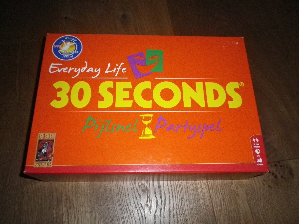 30 Seconds everyday life, Hobby en Vrije tijd, Gezelschapsspellen | Bordspellen, Ophalen of Verzenden, Zo goed als nieuw, 999games