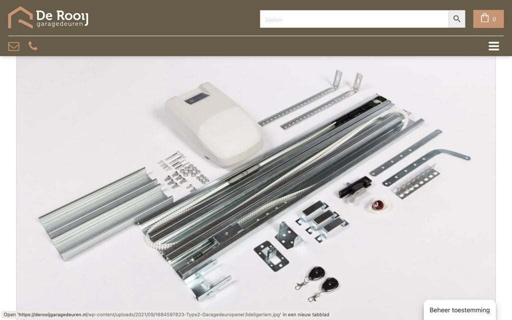 elektrische garagedeur opener, Doe-het-zelf en Verbouw, Deuren en Horren, Ophalen, Nieuw, Buitendeur, 120 cm of meer
