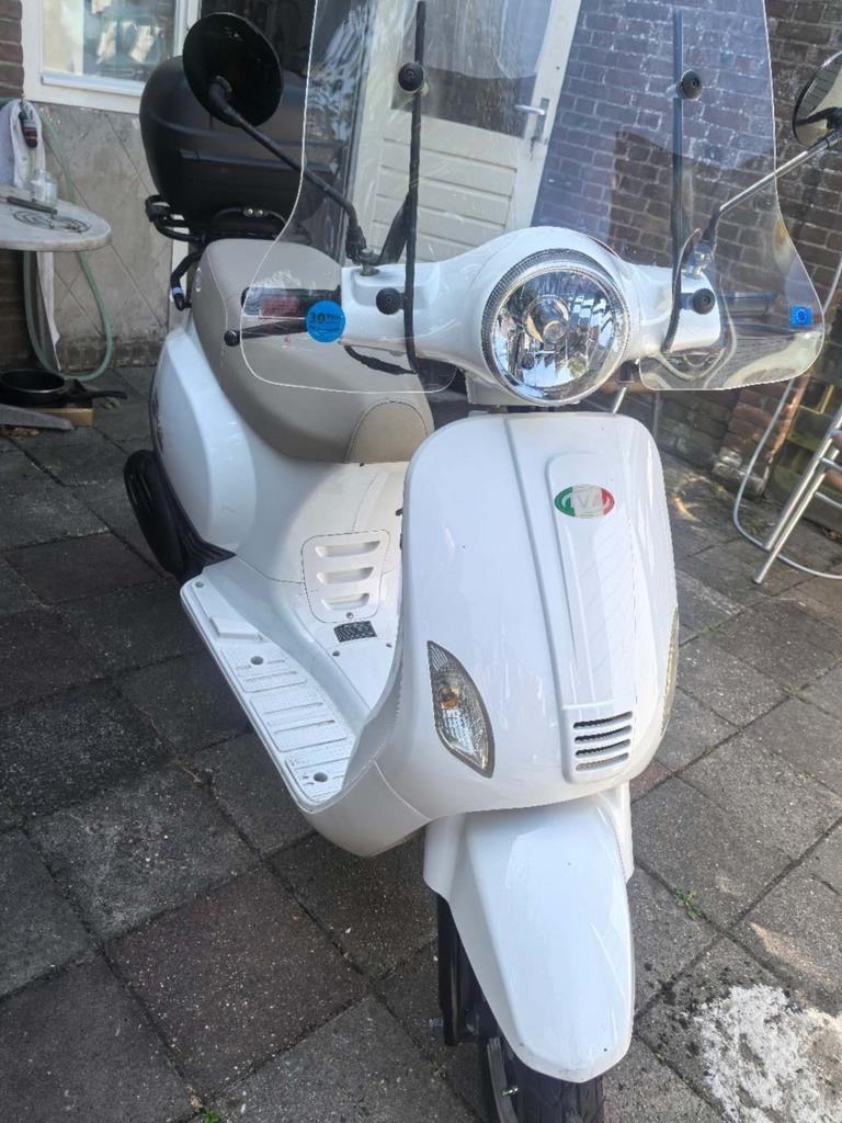 IVA Lux 50 Scooter - Wit, gebruikte, Ophalen, Gebruikt, Benzine, Overige merken