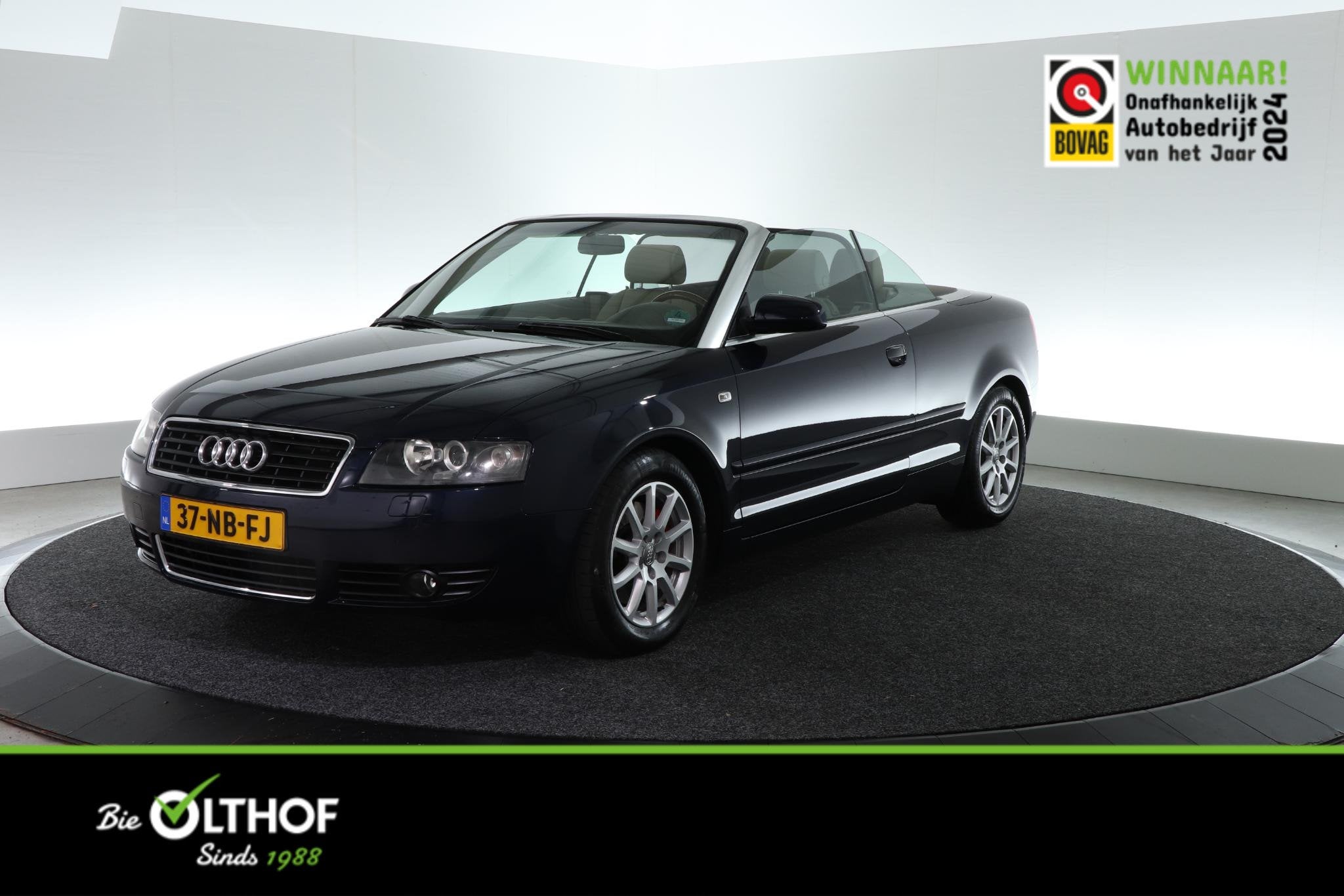 Audi A4 Cabriolet 2.4 V6 Pro Line | ORIG. NED |, Auto's, Audi, Gebruikt, Beige, Cabriolet, A4