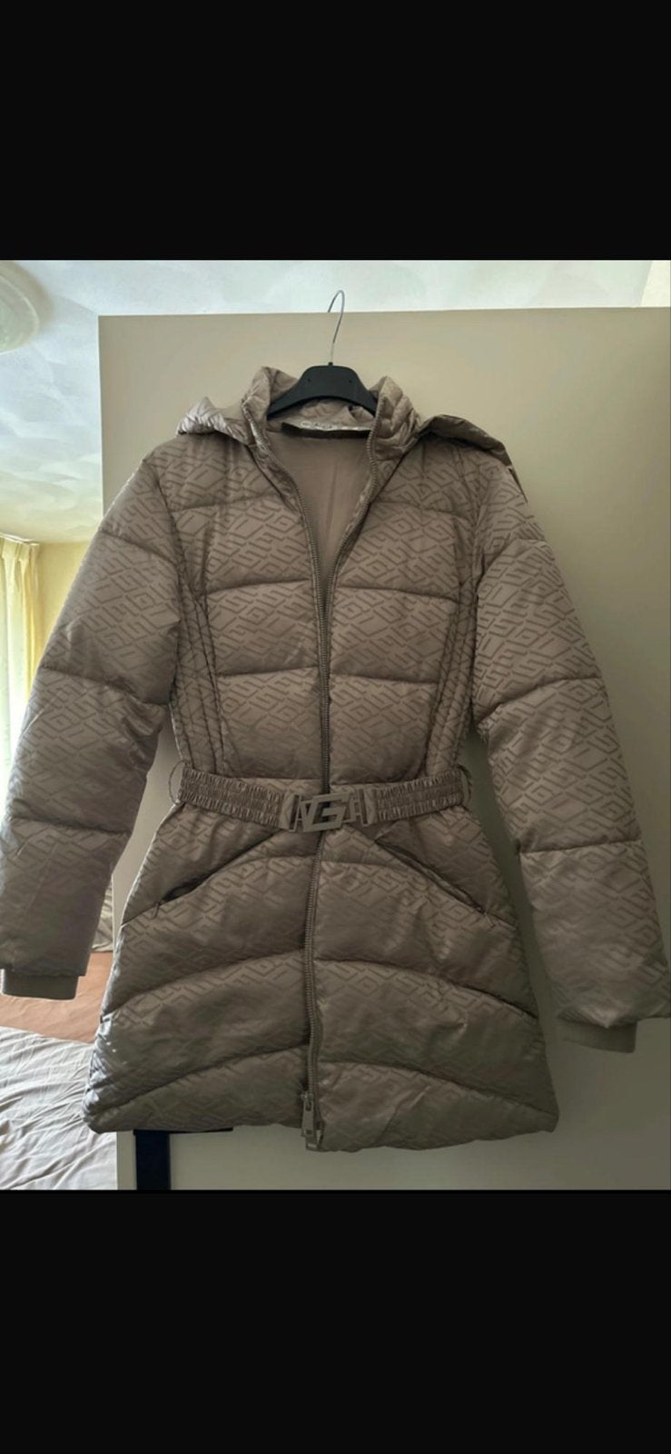 Guess winterjas zo goed als nieuw, Ophalen of Verzenden, Zo goed als nieuw, Maat 34 (XS) of kleiner, Beige