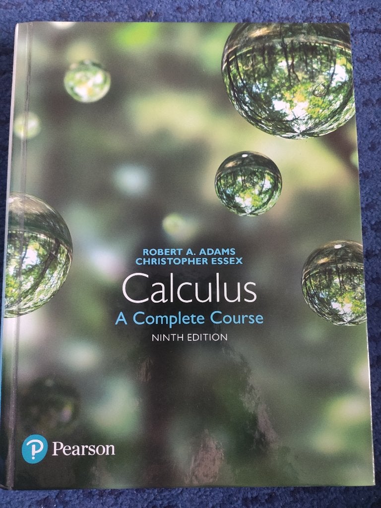 Calculus A Complete Course 9th edition Pearson, Pearson, Ophalen of Verzenden, Beta, WO