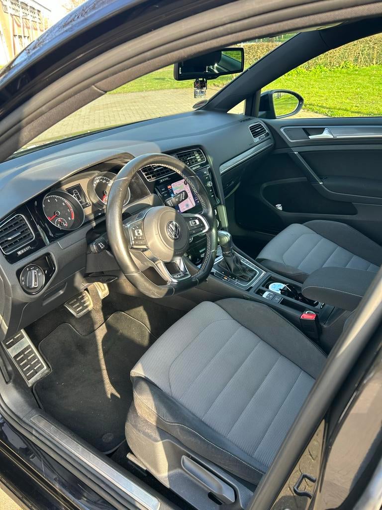 Volkswagen Golf 1.4 TSI 103KW DSG 2013 Zwart Rline interieur, Auto's, Volkswagen, 4 cilinders, USB, Alcantara, Zwart