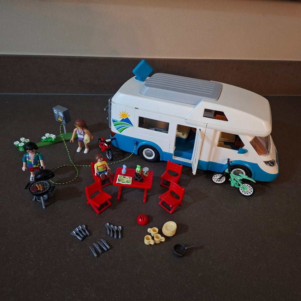 Playmobil Mobilehome, Ophalen, Zo goed als nieuw, Complete set