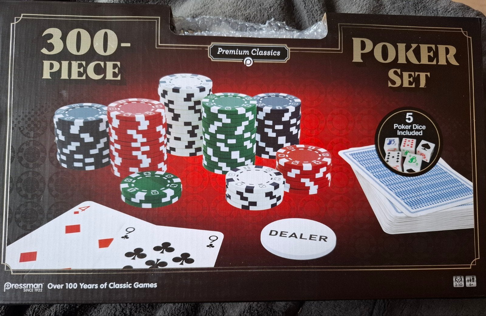 300-delige Premium Classics Poker Set, Vijf spelers of meer, Verzenden, Nieuw, Pressman