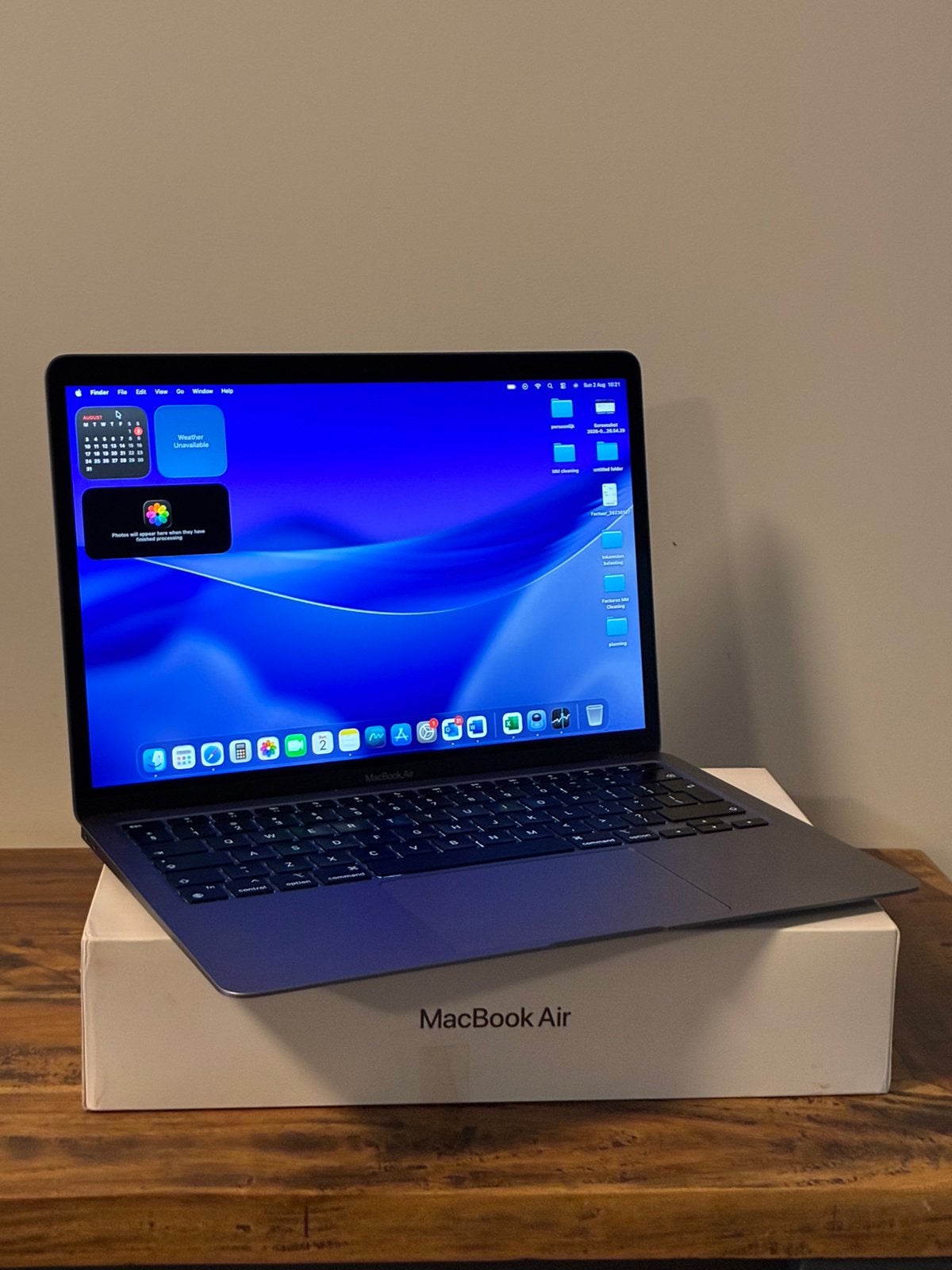 MacBook Air 2020 M1 256gb spacegrey, Computers en Software, Apple Macbooks, 256 GB, Qwerty, 8 GB, 13 inch