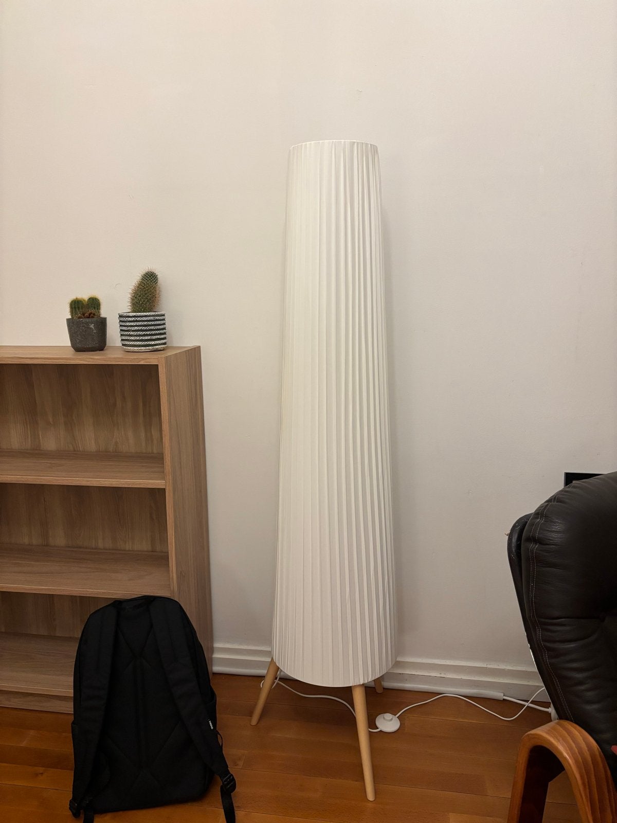 IKEA floor lamp, Huis en Inrichting, Ophalen, Zo goed als nieuw, Hout, 150 tot 200 cm