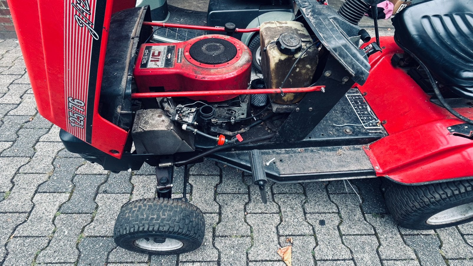 Onderdelen B&S - MTD 125 / 76.  ZITMAAIER ‼️, Tuin en Terras, Ophalen, Cirkelmaaier, Gebruikt, Elektrische starter