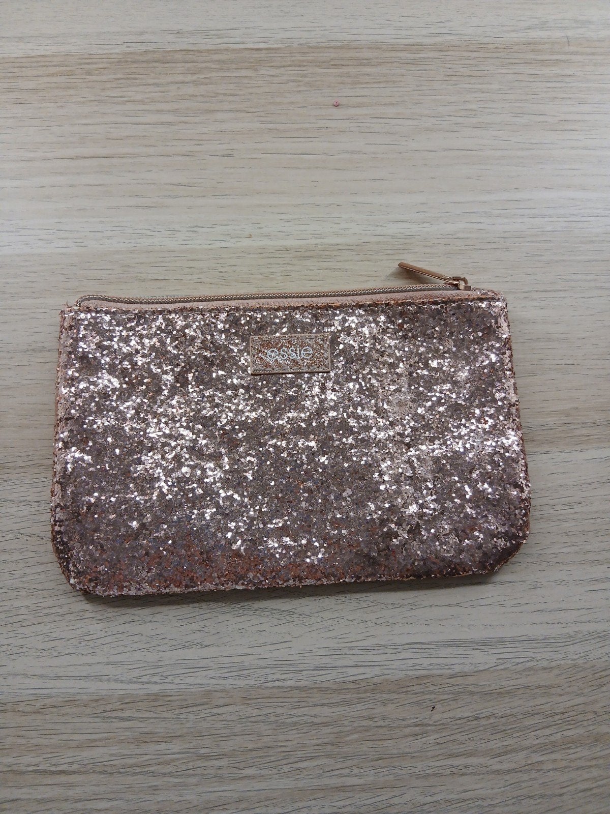Essie glitter make-up tasje / etui, Ophalen of Verzenden, Zo goed als nieuw, Roze, Dame