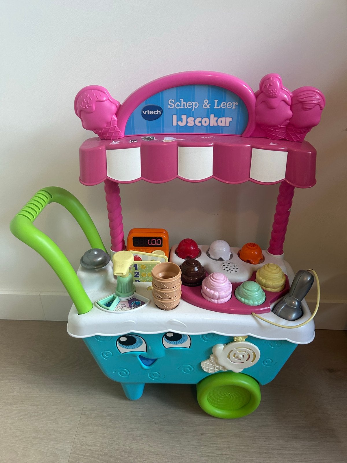 VTech Schep & Leer IJscokar twv €55!, Ophalen of Verzenden, Gebruikt, Jongen of Meisje