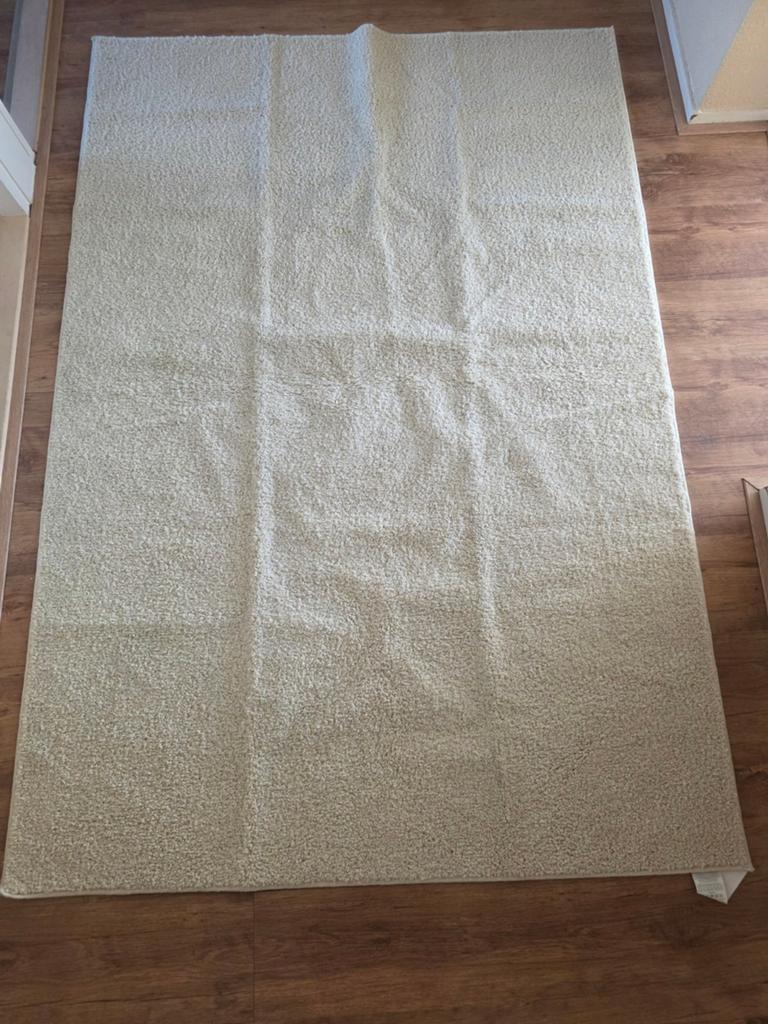 Nieuw vloerkleed 130x190 cm, makkelijk wasbaar (Action), 100 tot 150 cm, Beige, Nieuw, Ophalen of Verzenden
