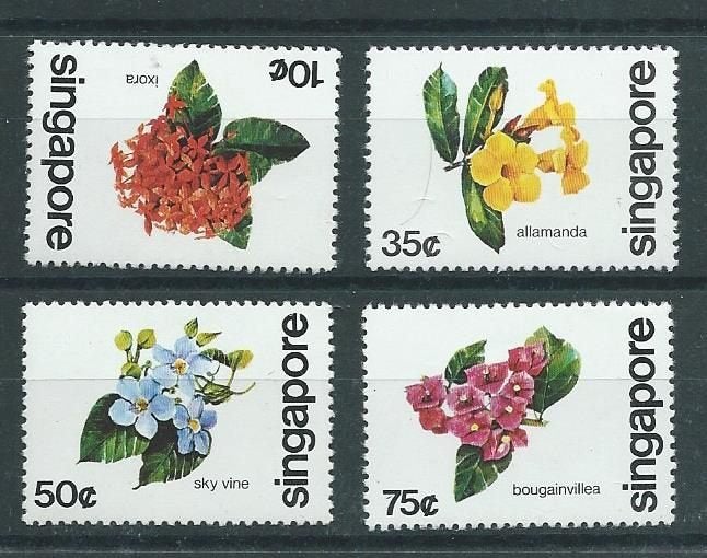 SINGAPORE. Mi.369-372.Bloemen., Postzegels en Munten, Ophalen of Verzenden, Postfris, Zuidoost-Azië