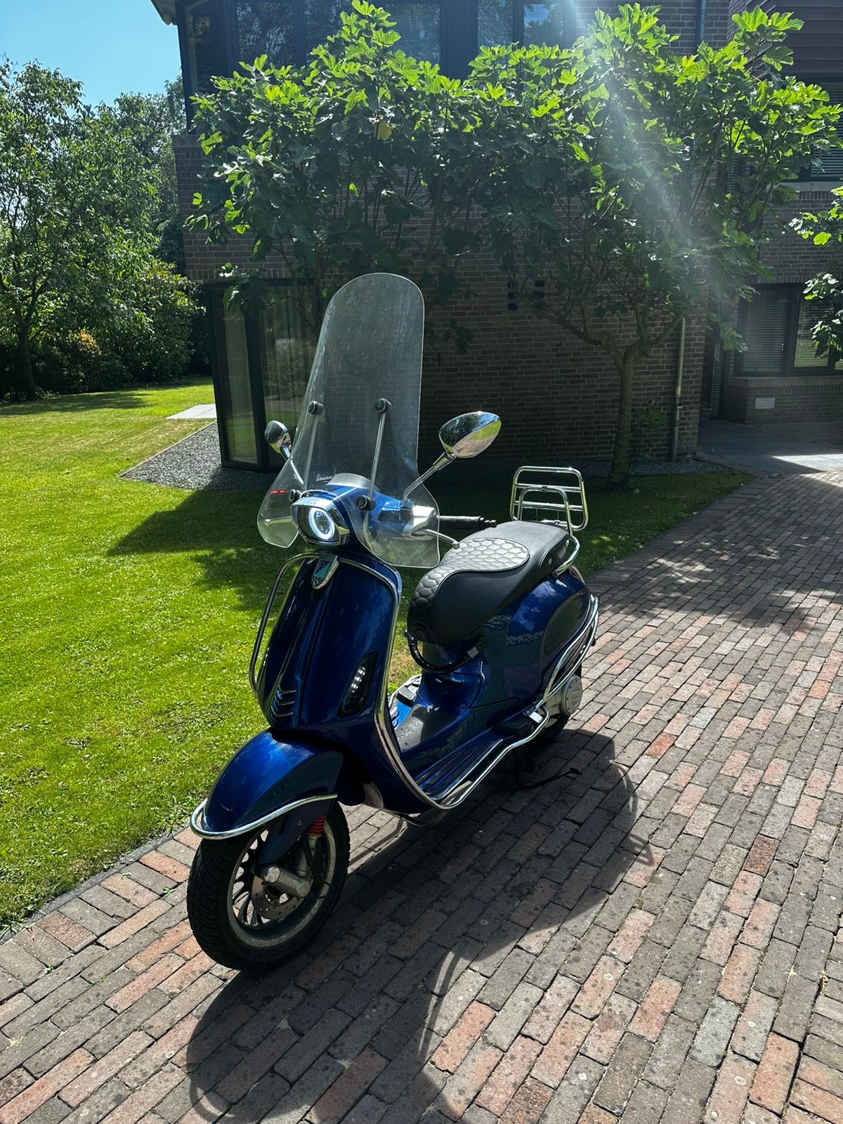 Vespa Sprint 50cc Marina Bay Blue | Custom | Snorscooter, Ophalen, Vespa S, Zo goed als nieuw, Benzine