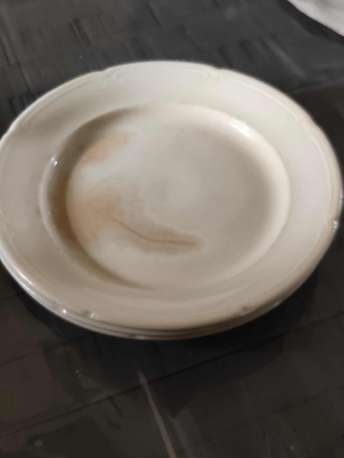 3 platte borden, Ophalen, Gebruikt, Bord(en), Overige stijlen