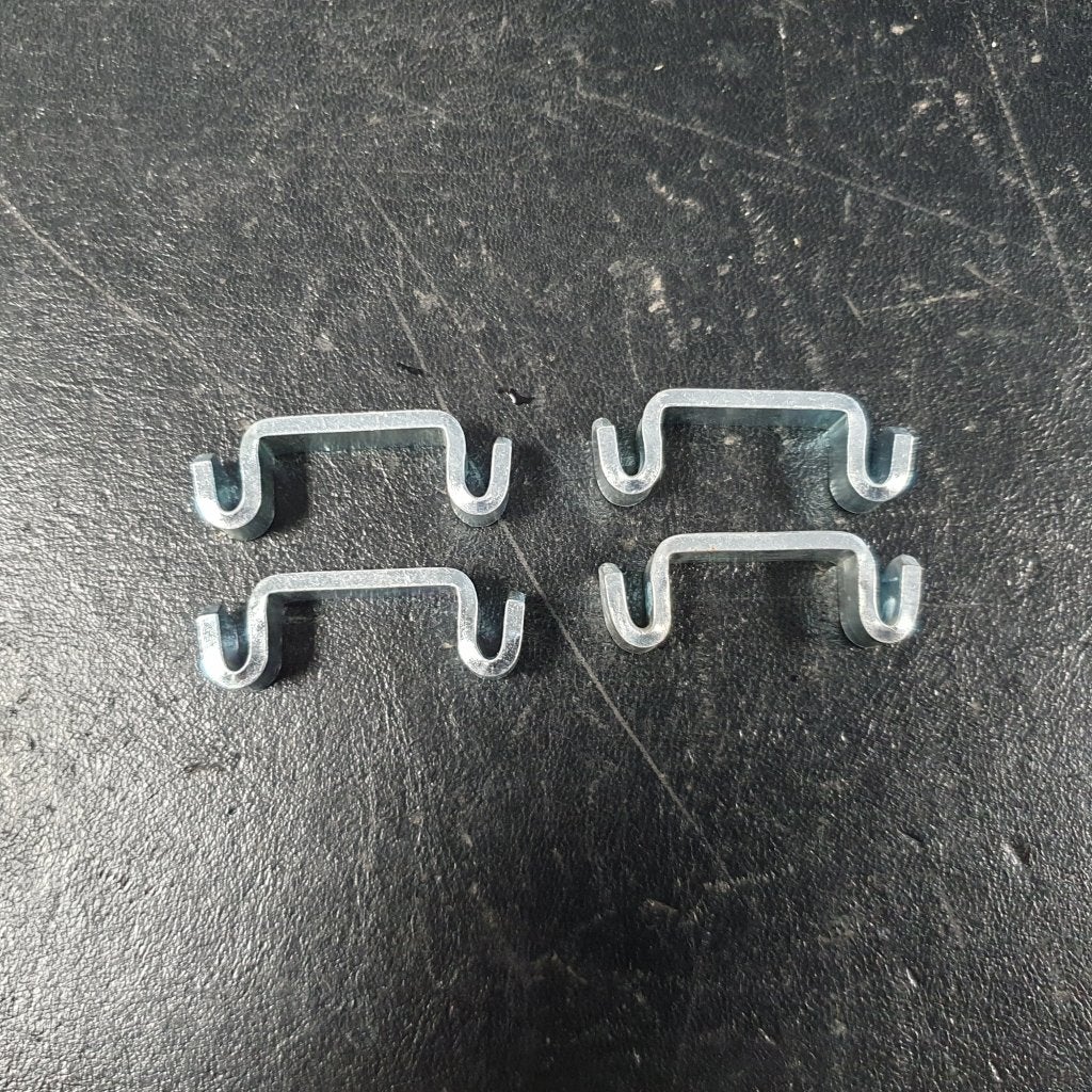 4x Bruynzeel metalen schappendragers, plankendragers, legbo, Niet ingevuld, Gebruikt, Niet ingevuld, Niet ingevuld