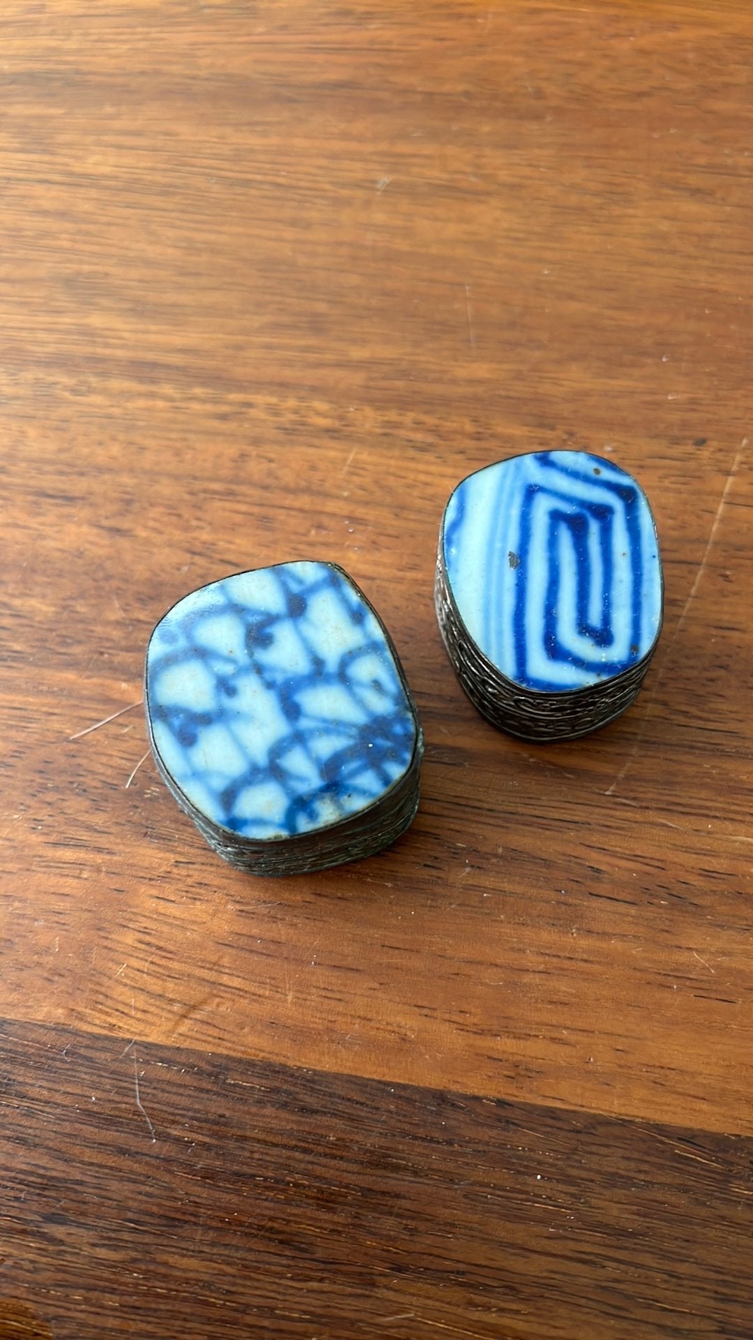 2 bijzondere pillendoosjes, Ophalen of Verzenden