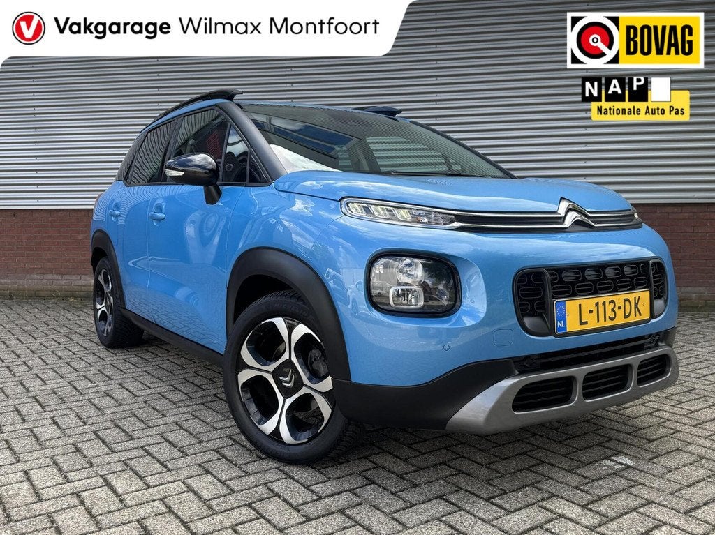 Citroen C3 Aircross 1.2 PureTech S&S Shine|PANO|Trekhaak|Cam, Voorwielaandrijving, Gebruikt, 1199 cc, Blauw