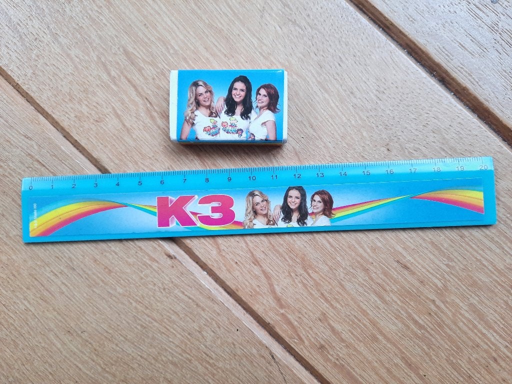 K3 - Lineaal en gum - nieuw -, Ophalen of Verzenden, Nieuw