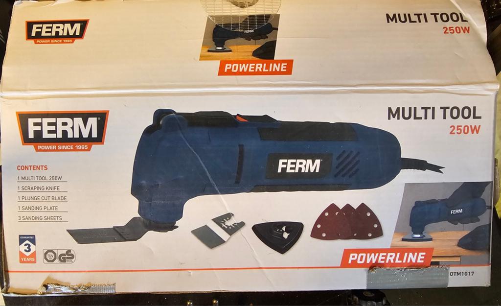 Ferm OTM1017 Multitool 250W met accessoires, Ophalen of Verzenden