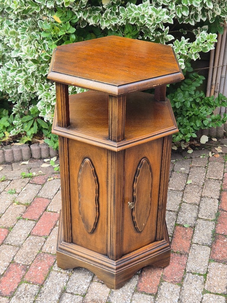 Vintage - Telefoonkast - Plantenkast - Drankenkast - Bijzet*, Ophalen, Minder dan 50 cm, Gebruikt, Eikenhout