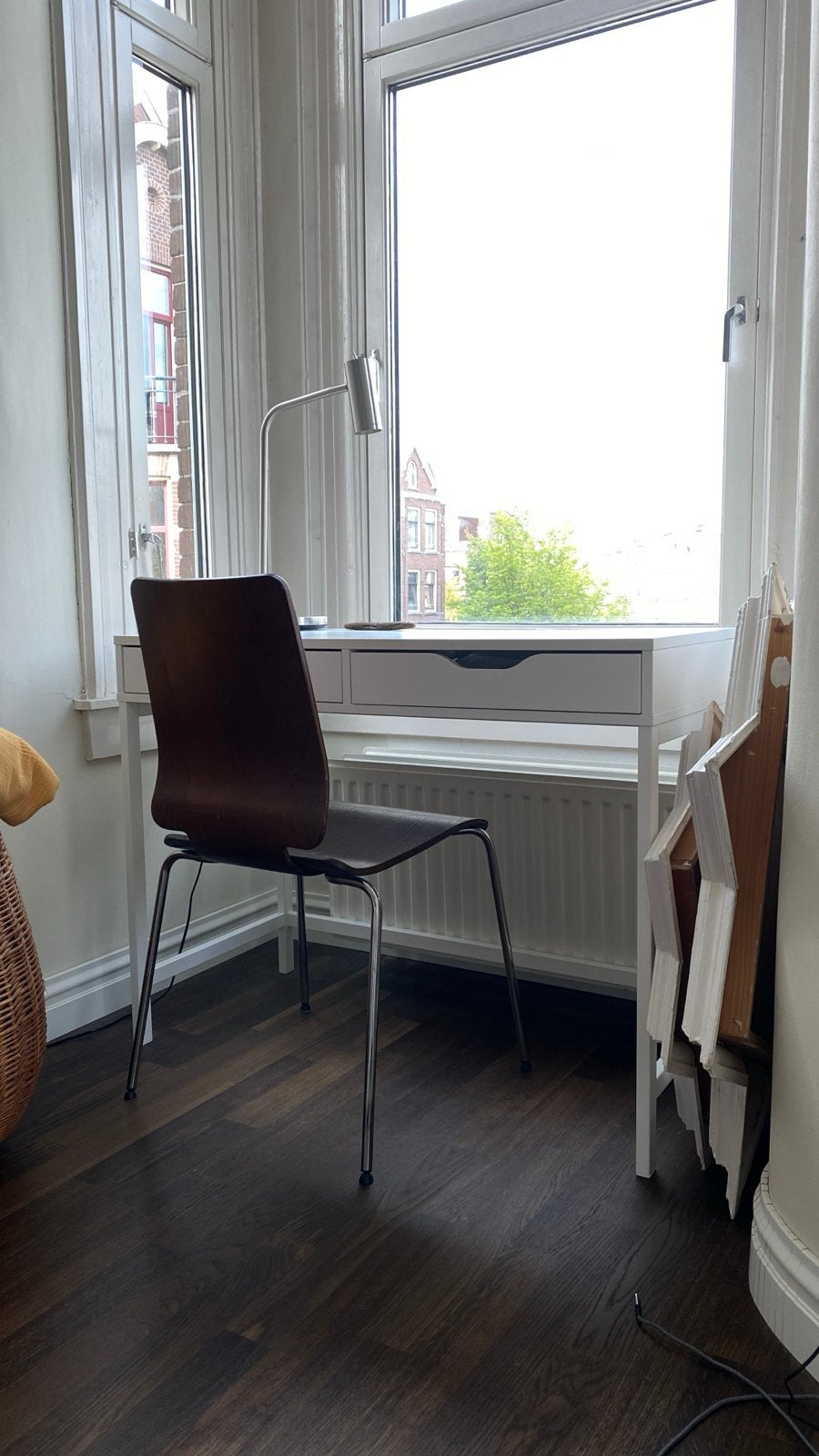 IKEA Alex bureau wit, Ophalen, Met lades, Spaanplaat of MDF, Zo goed als nieuw