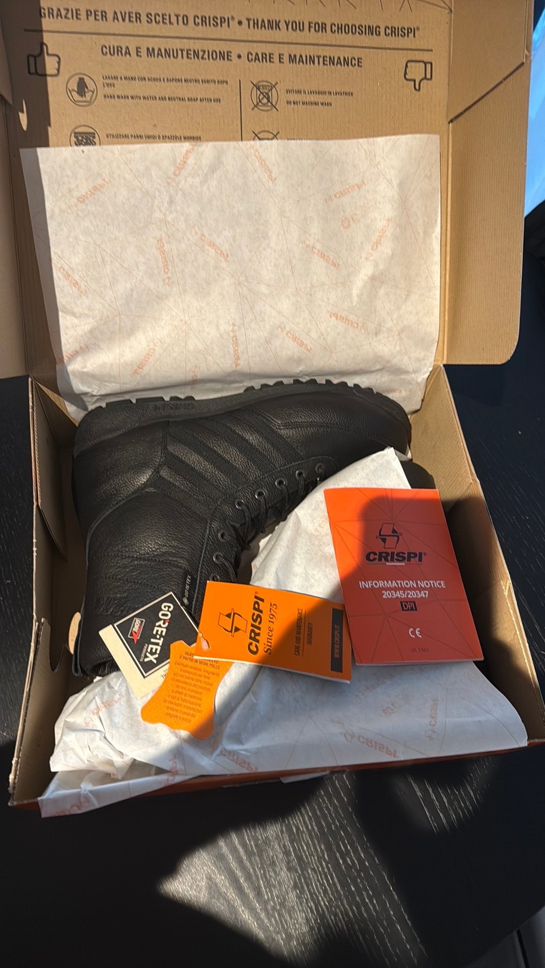 Crispi SWAT HTG Black maat 46, Kleding | Heren, Ophalen, Zwart, Boots, Nieuw