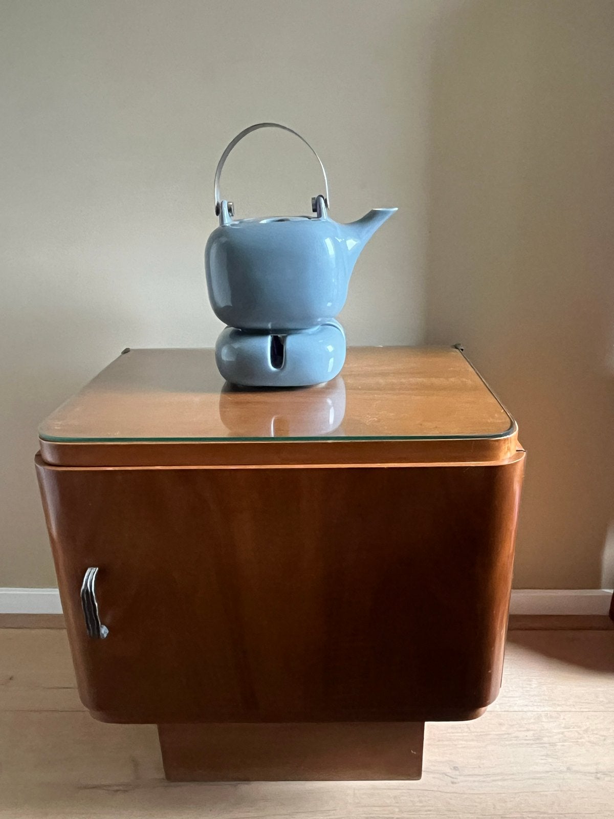 ASA Selection Theepot met  theelicht - Grijs/Blauw, Ophalen of Verzenden