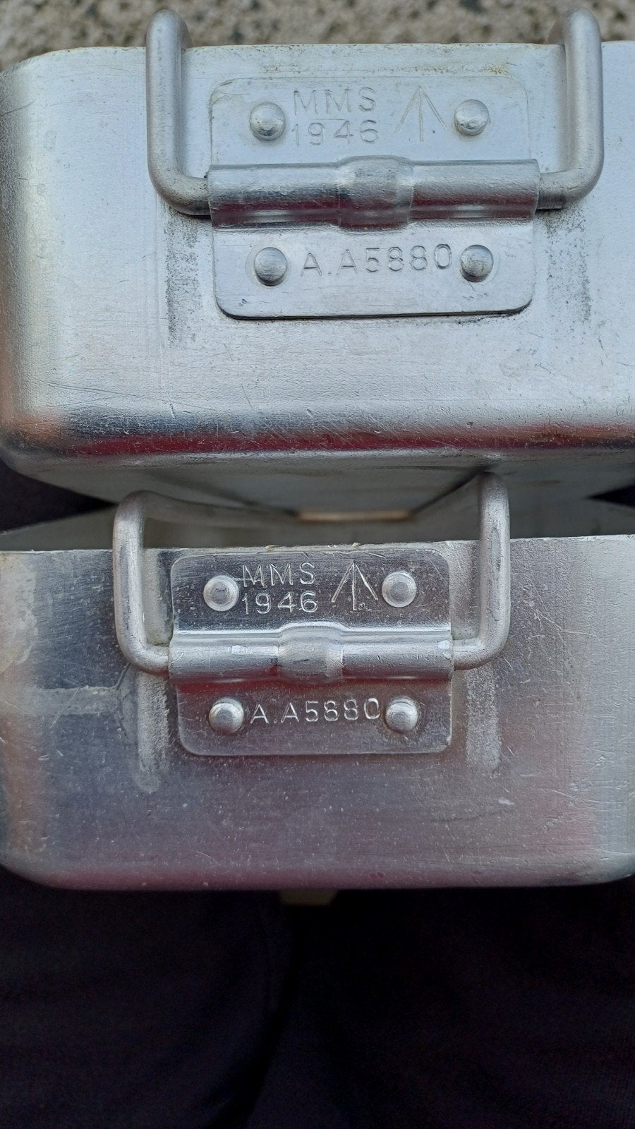 Britse messtins etens blikken 1946 model wo2, Ophalen of Verzenden, Engeland