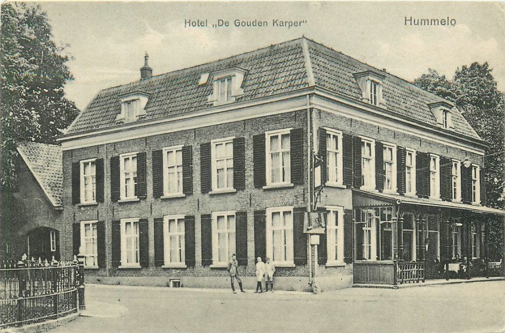 701-081-003 Hummelo Hotel de Gouden Karper, Ophalen of Verzenden, Voor 1920, Gelderland