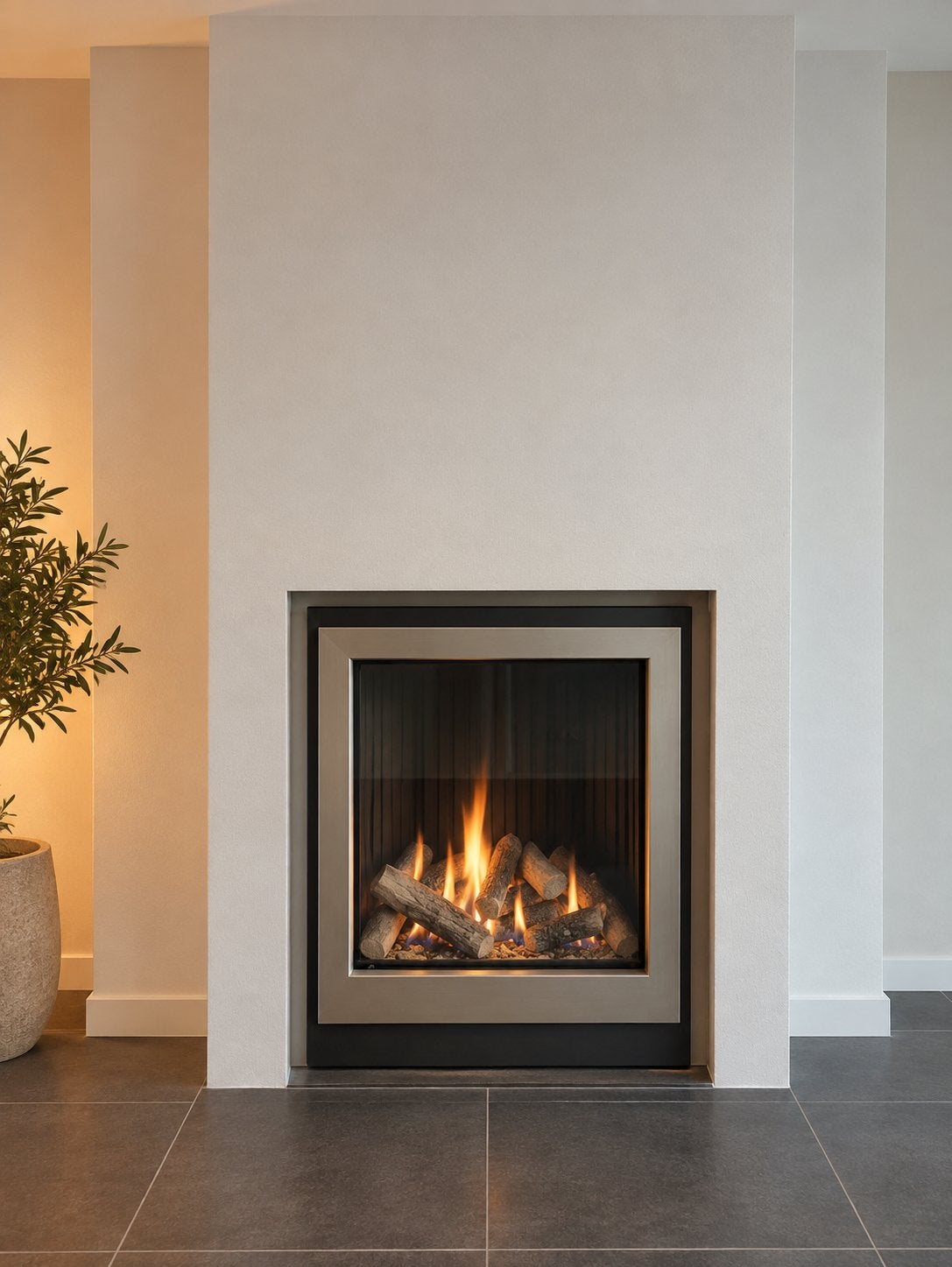 DRU Palazzo inbouw gashaard – afstandsbediening – €395, Ophalen, Zo goed als nieuw, Inbouwhaard, Gashaard