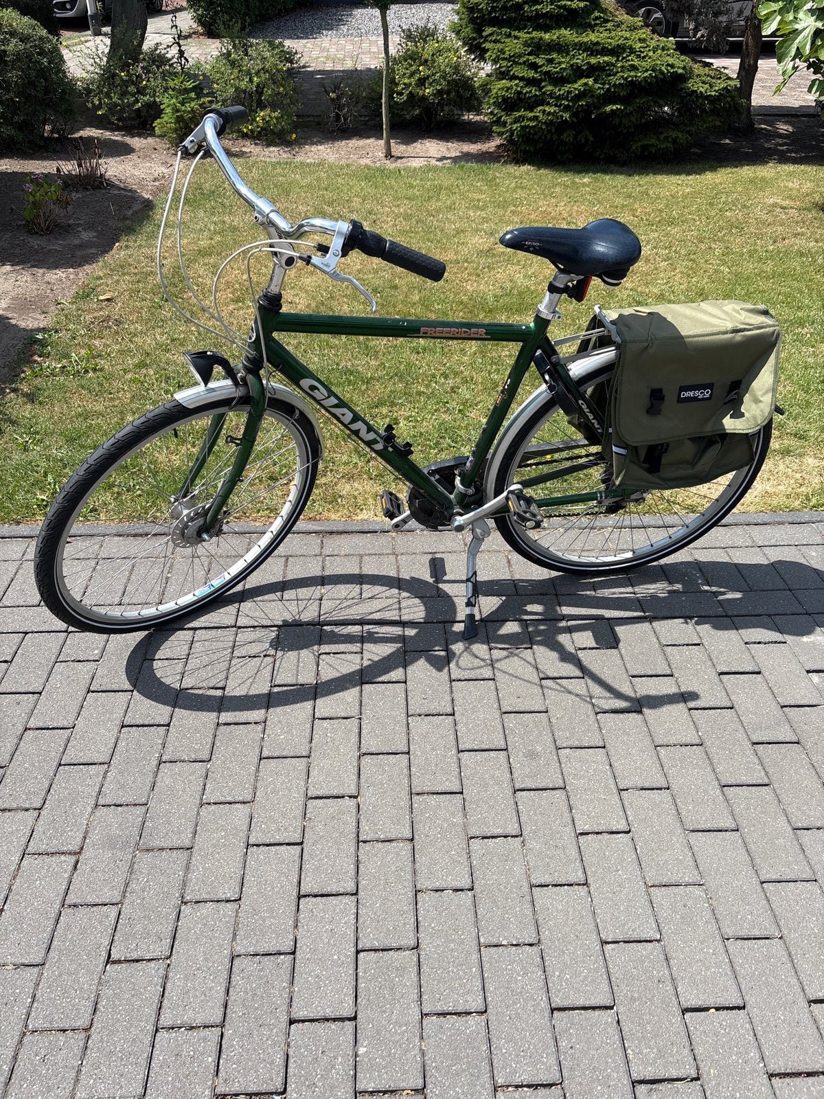 Giant Freerider met 21 versnellingen, Fietsen en Brommers, Ophalen, Gebruikt, Velgrem, Versnellingen