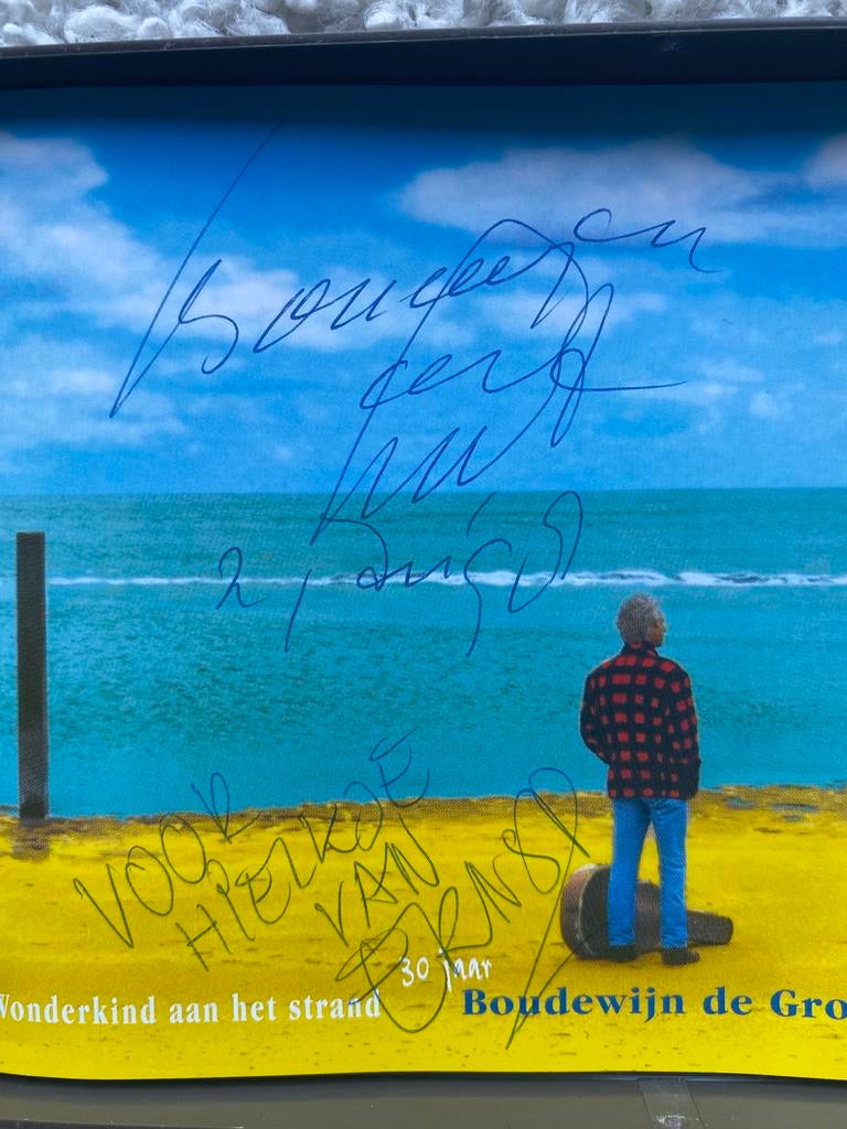 Gesigneerde cd boudewijn de groot wonderkind aan het strand, Cd's en Dvd's, Ophalen of Verzenden, Zo goed als nieuw