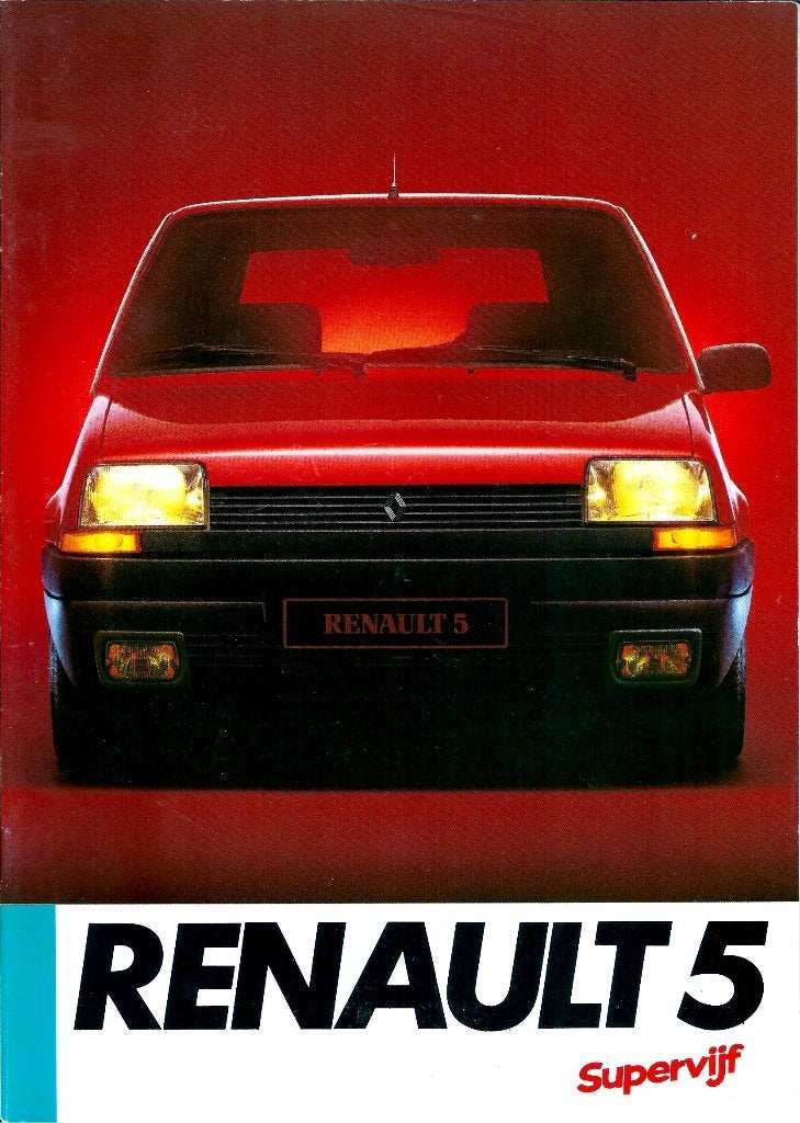 Brochure Renault 5 1985, Ophalen of Verzenden, Gelezen, Renault
