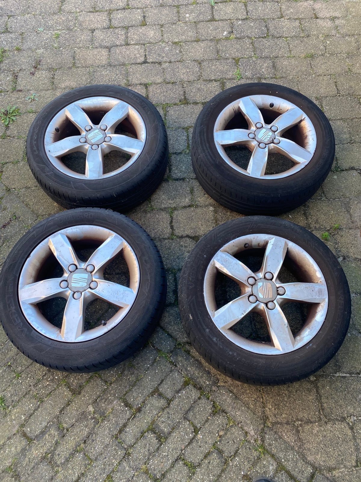 Set originele Seat velgen (Leon 2009 - 5x112), Auto-onderdelen, Ophalen, Gebruikt, Seat
