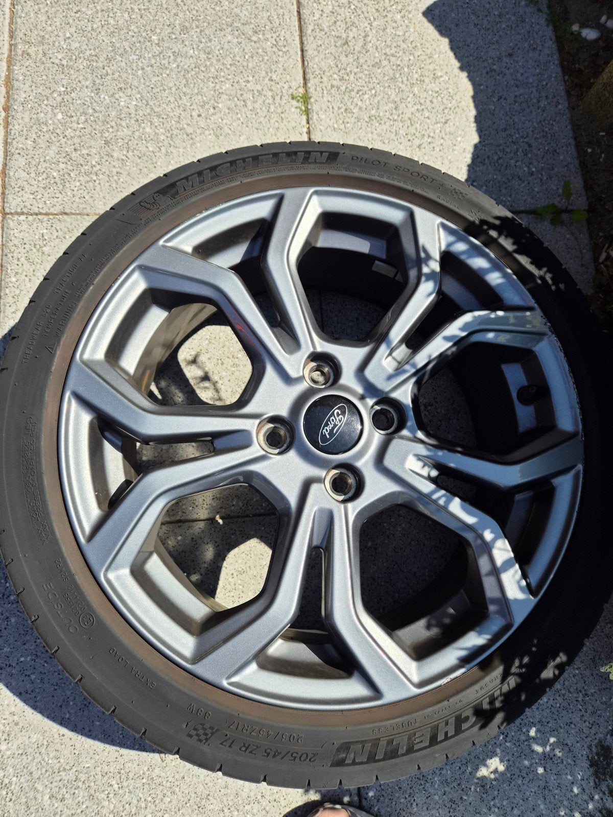 Ford Fiesta st-line velgen  205/45 R17 steek 4x108, Ophalen, Gebruikt, Banden en Velgen, 17 inch