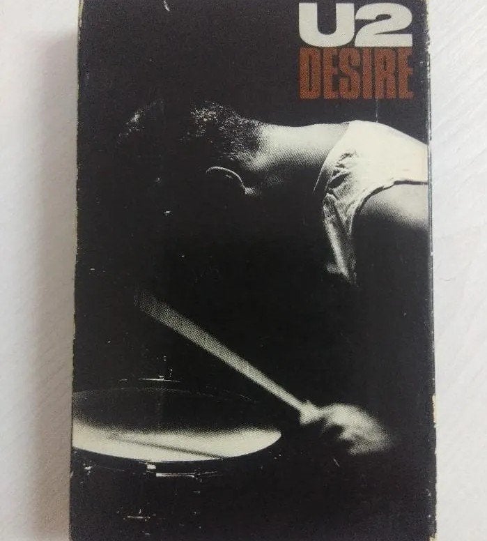 U2 Desire Cassette Single - In Prima Staat, 1 bandje, Ophalen of Verzenden, Zo goed als nieuw, Origineel