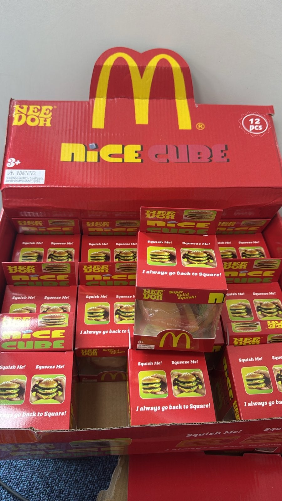 Nee Doh Nice Cube McDonald's Squishy Stressbal per stuk 8,99, Ophalen of Verzenden, Zo goed als nieuw