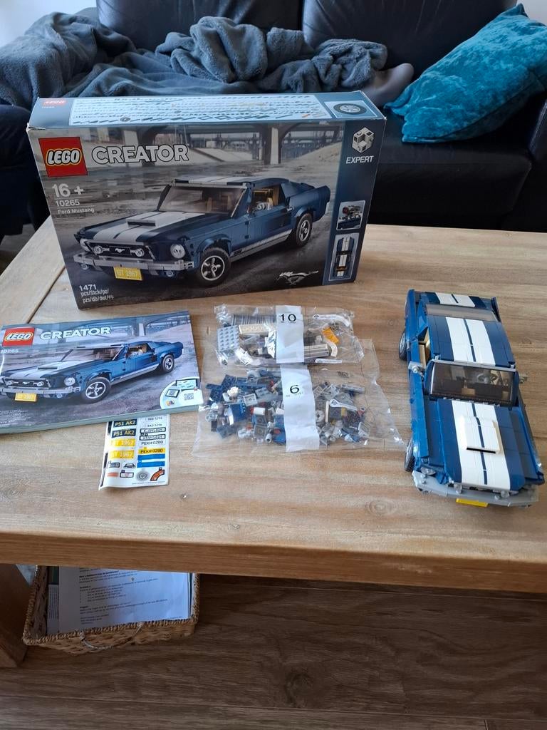 LEGO Creator Expert Ford Mustang 10265 - Zo goed als nieuw, Ophalen of Verzenden, Zo goed als nieuw, Complete set, Lego