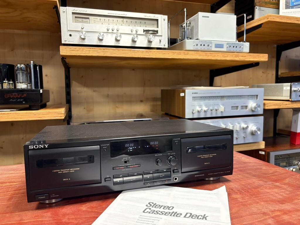 Sony TC-W435 dubbel cassettedeck, Ophalen, Dubbel, Sony