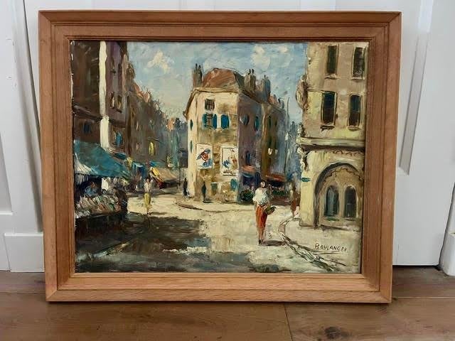 nostalgisch schilderij van Boulanger, Ophalen, Doek, Impressionistisch, Olieverf