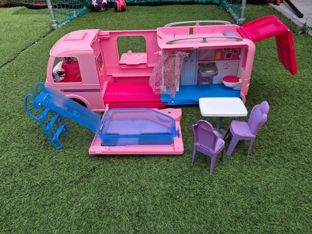 Barbie dream camper, Ophalen, Zo goed als nieuw