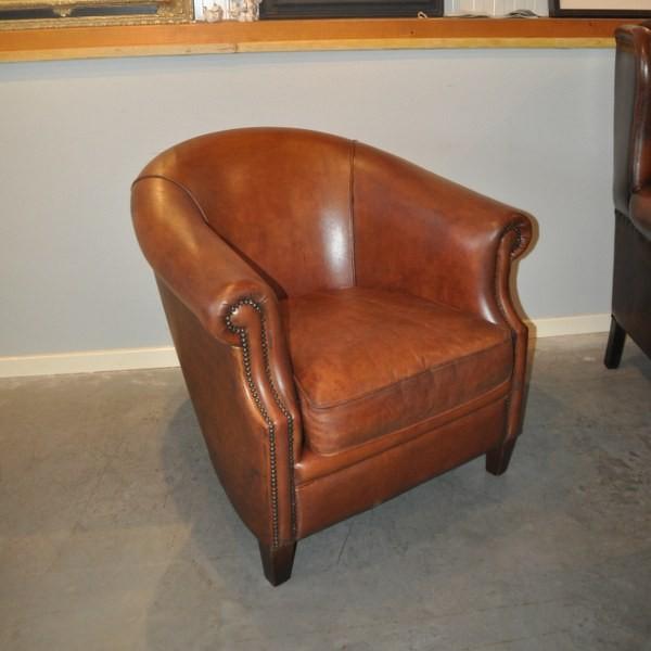 Schapenleren club, Gebruikt, Ophalen of Verzenden, 75 tot 100 cm, Leer